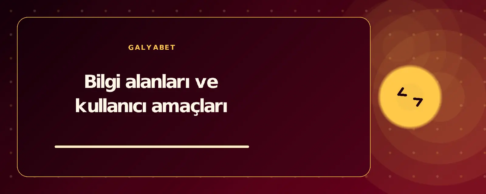 Bilgi alanları ve kullanıcı amaçları galyabetguncelgiris.com